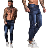 Calça Patchwork Jeans Masculina Fit
