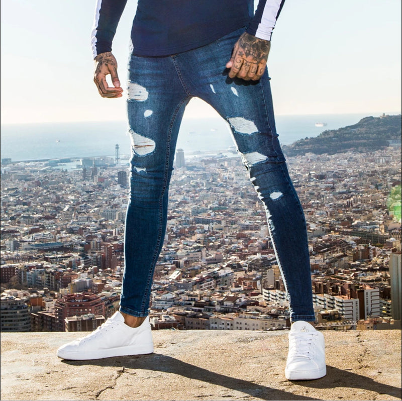 Calça Jeans Masculina Torn Streets