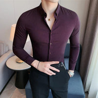 Camisa Social Masculina Listrada