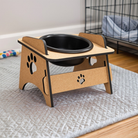 Comedouro Duplo Elevado Premium para Cães e Gatos