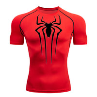 Camiseta De Compressão Homem aranha De Manga Curta e Manga Longa