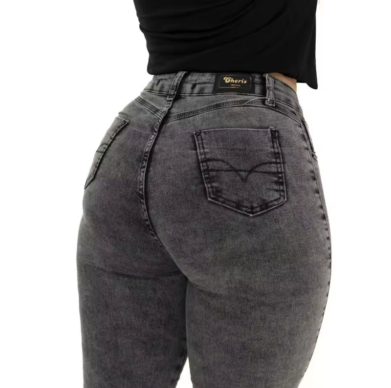 Calça Jeans Feminina Black Wash Cintura Alta