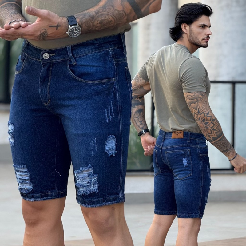 Kit com 2 Bermudas Jeans Tom Ford Premium