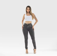 Calça Jeans Feminina Black Wash Cintura Alta