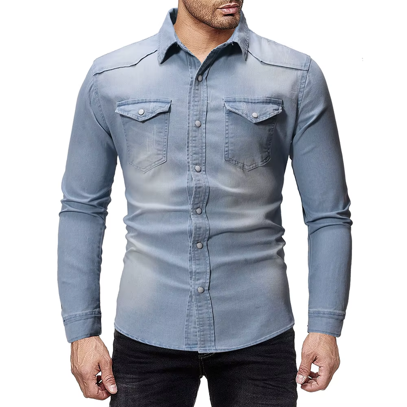 Camisa Jeans Masculina Urban Fit