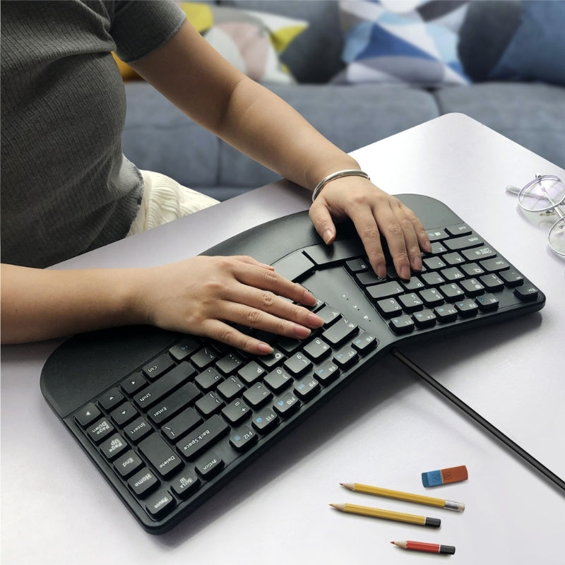 Teclado Dividido Ergonômico com Fio