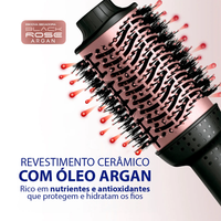 Escova Secadora Mondial Black Rose Argan 1 Velocidade 3 Temperaturas 1200W