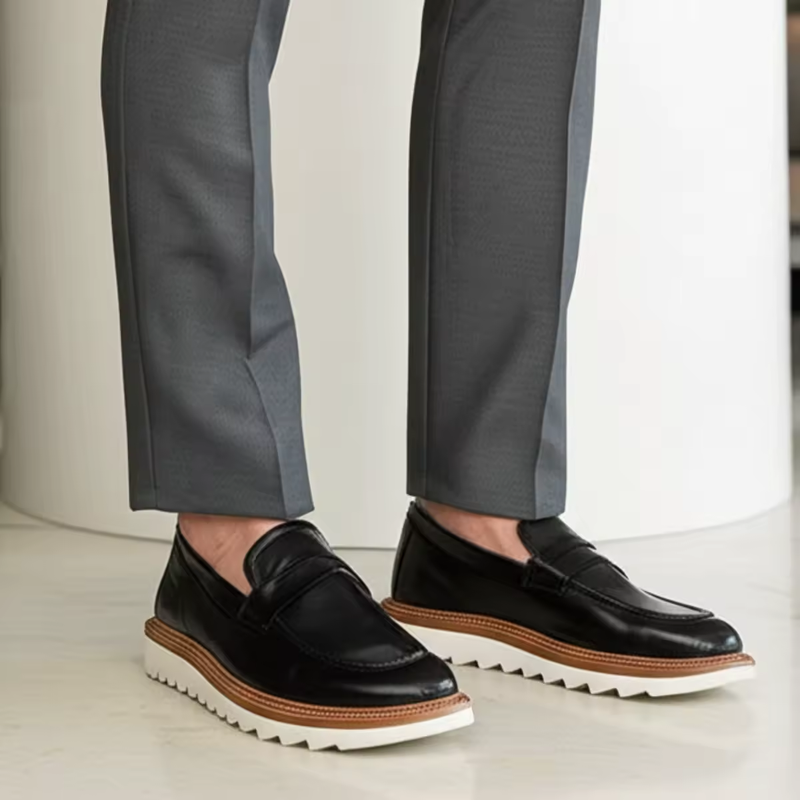 Sapato Mocassim Tratorado Masculino Social Casual