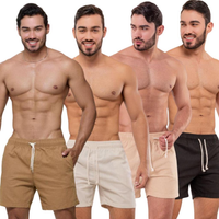 Kit com 4 Shorts Linho Premium Masculino