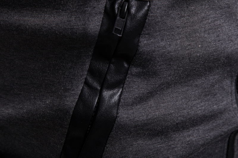 Jaqueta Masculina Estilo Britânico Com Gola Alta