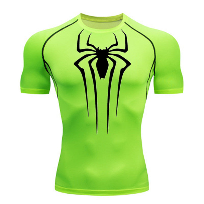 Camiseta De Compressão Homem aranha De Manga Curta e Manga Longa