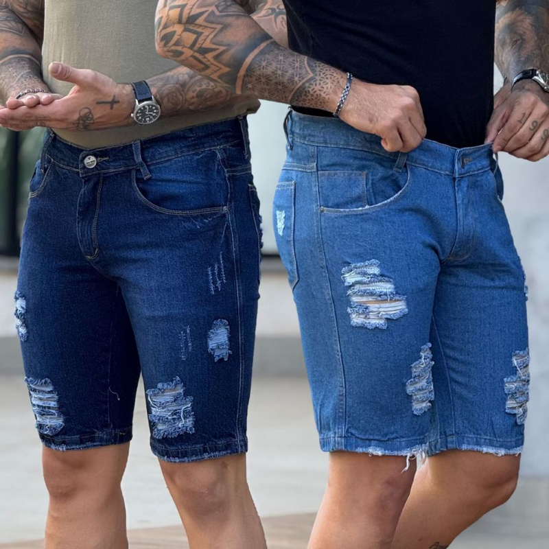 Kit com 2 Bermudas Jeans Tom Ford Premium