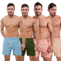 Kit com 4 Shorts Linho Premium Masculino