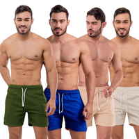 Kit com 4 Shorts Linho Premium Masculino
