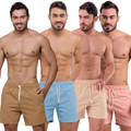 Kit com 4 Shorts Linho Premium Masculino