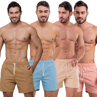 Kit com 4 Shorts Linho Premium Masculino