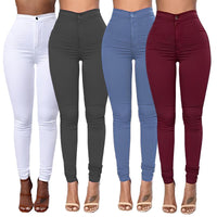 Calça Jeans Slim Versátil de Cintura Alta