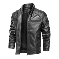 Jaqueta de Couro Estilo Badger