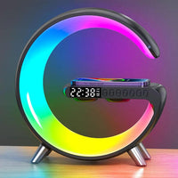 Luminária G Speak RGB de Mesa 5 em 1 Bluetooth com Carregamento por Indução