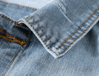 Jaqueta Jeans Distressed Classic