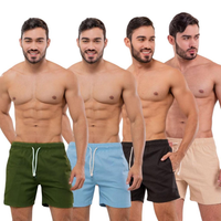 Kit com 4 Shorts Linho Premium Masculino
