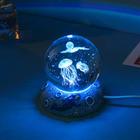 Luminária Bola de Cristal Do Oceano