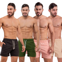 Kit com 4 Shorts Linho Premium Masculino