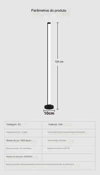 Barra de Luz Led 120cm Com Sincronização por Aplicativo