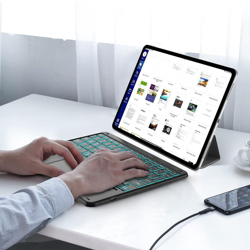 Teclado Bluetooth com Touchpad
