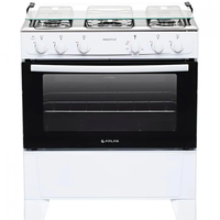 Fogão Atlas Mônaco Plus 5 Bocas Mesa Inox Forno 86,5L Automático