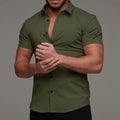 Camisa Social Masculina Slim Fit Lisa