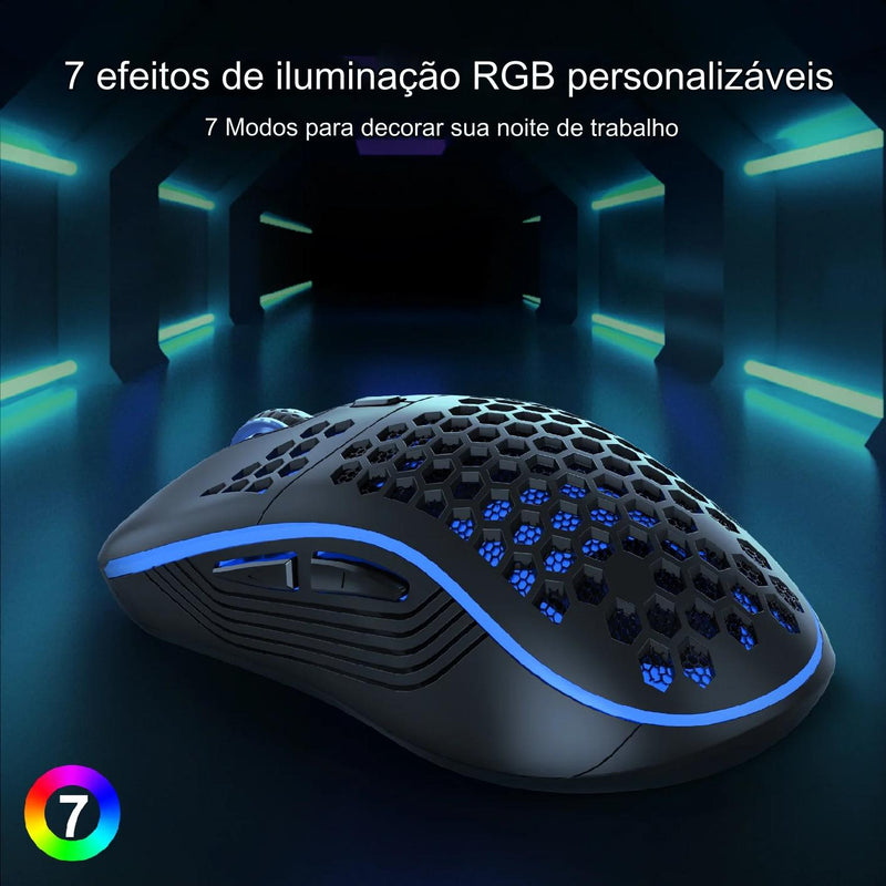 Mouse Gamer Sem Fio SGEYR 3 DPI