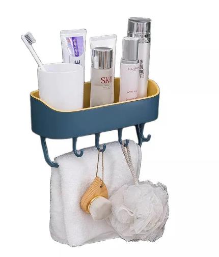 Prateleira Multifuncional para Banheiro Montada