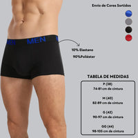 Kit com 6/12 Cuecas Boxer Masculinas de Microfibra