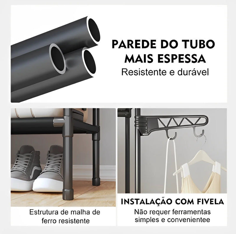 Guarda Roupas Portátil Multifuncional