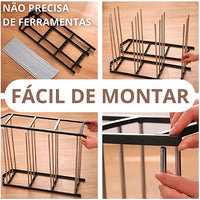 Sapateira Organizadora Desmontável Com Prateleiras Para Sapatos E Tênis 4 Andares E 8 Pares