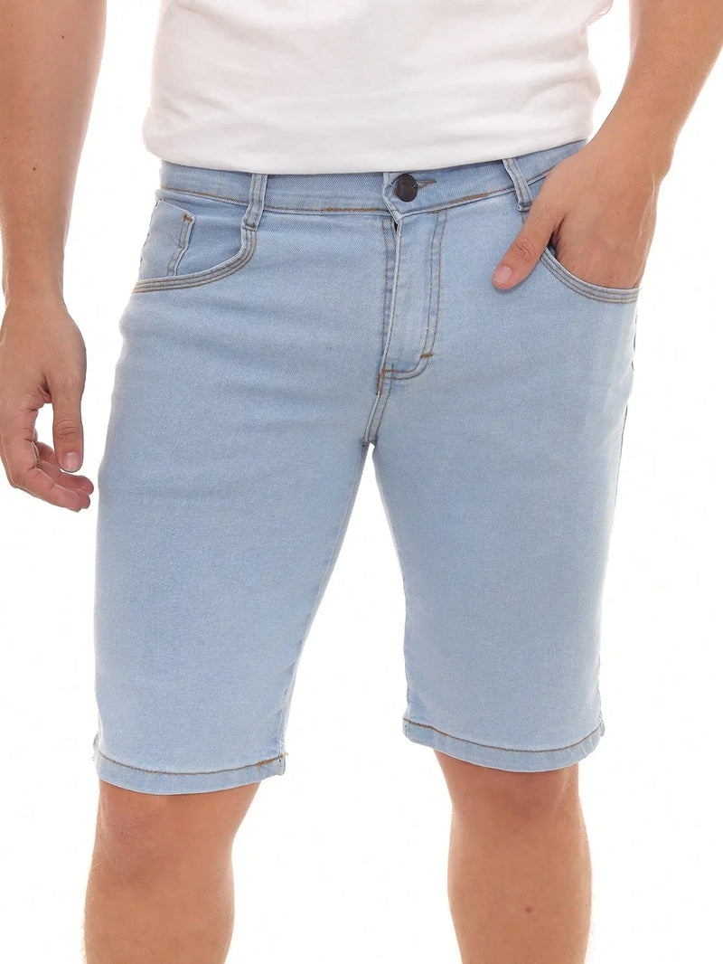 Bermuda Jeans Masculina Modelo Claro Premium