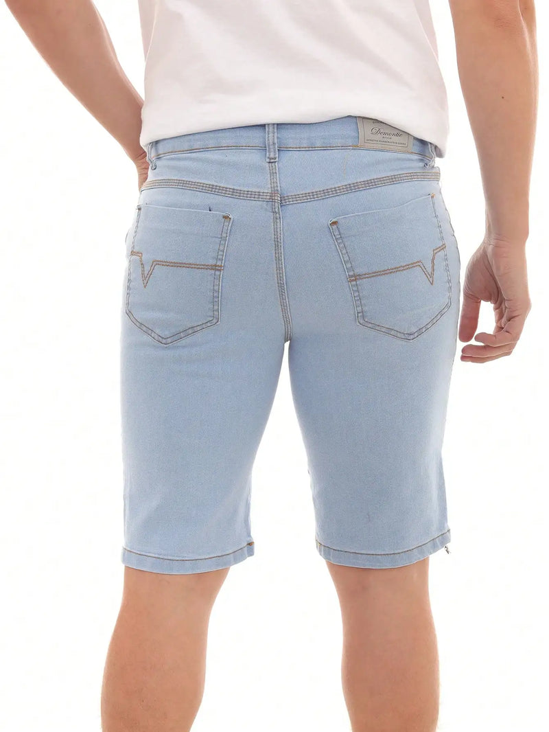 Bermuda Jeans Masculina Modelo Claro Premium