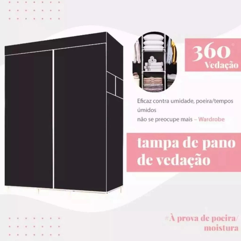 Guarda Roupa Portátil Dobrável Multifuncional