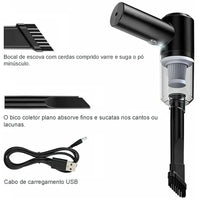 Aspirador de Pó Portátil Recarregável 120w
