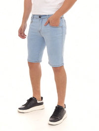 Bermuda Jeans Masculina Modelo Claro Premium