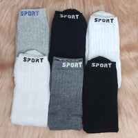Kit 6 Pares de Meias Masculinas de Cano Alto Sport