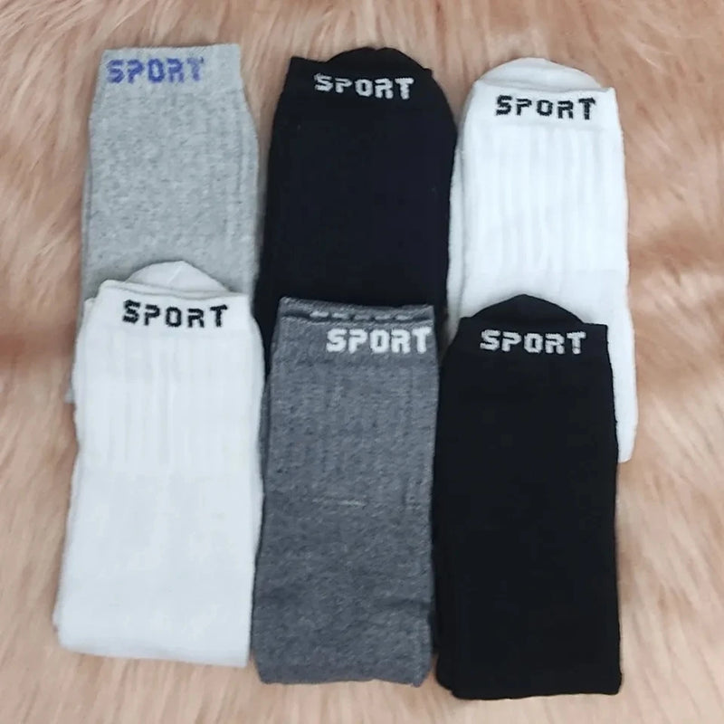 Kit 6 Pares de Meias Masculinas de Cano Alto Sport