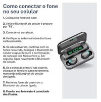 Fone De Ouvido Bluetooth TWS F9