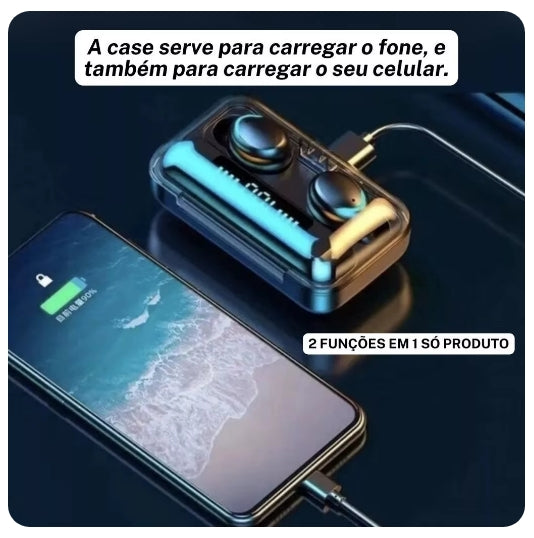 Fone De Ouvido Bluetooth TWS F9