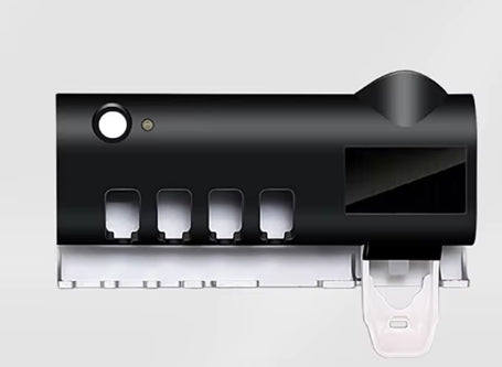 Porta Escova de Dentes com Dispenser (Sem ou Com Esterilizador UV Automático)