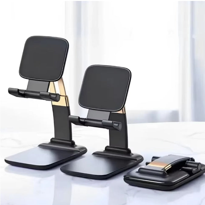 Suporte de Mesa Dobrável para Celular e Tablet – Ajustável e Portátil