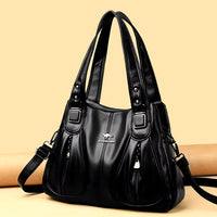 Bolsa Kangaroo de Luxo Minimalista em Couro