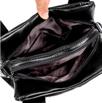 Bolsa Kangaroo de Luxo Minimalista em Couro