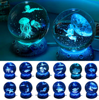 Luminária Bola de Cristal Do Oceano